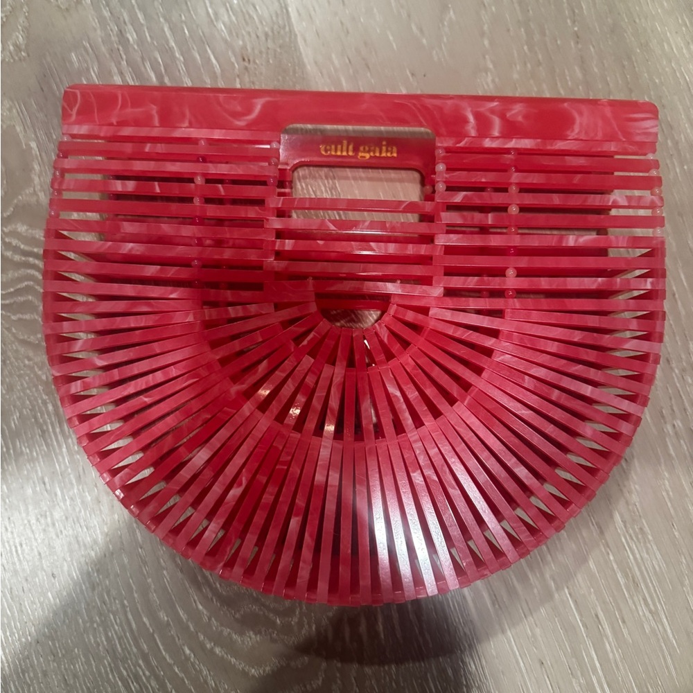 Cult Gaia Qajar Rose mini arc acrylic bag, perfect condition